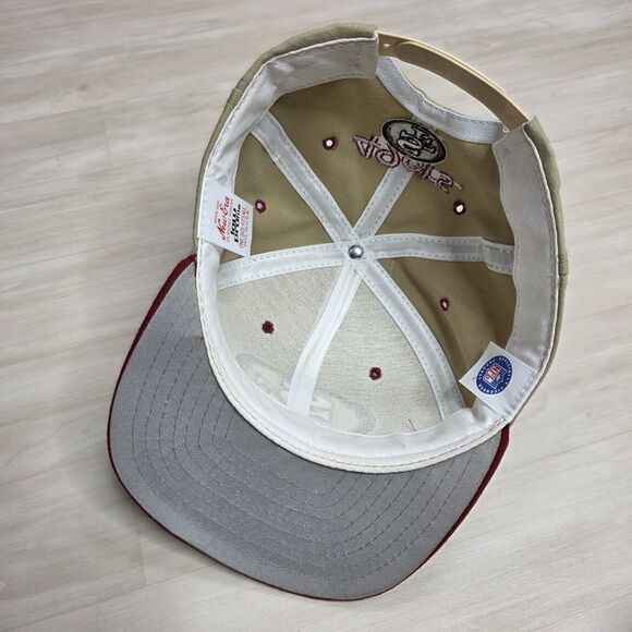 Vintage New‎ Era San Francisco 49ers Snapback Hat Dupont Visor Low Profile Gold - Picture 6 of 10